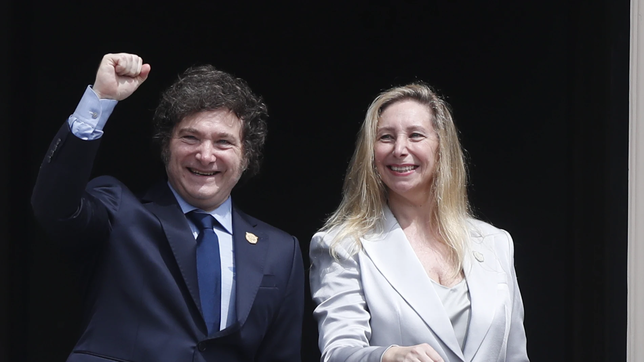 Javier Milei y Karina Milei.
