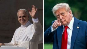 El papa León XIV y Donald Trump