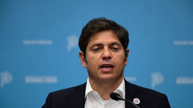 Axel Kicillof en conferencia de prensa.