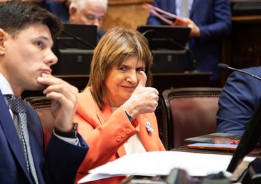Patricia Bullrich, durante el debate del régimen penal juvenil de Javier Milei.&nbsp;