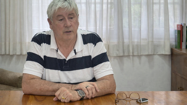 Walter Cortés recibió a Letra P en su despacho en Bariloche.&nbsp;