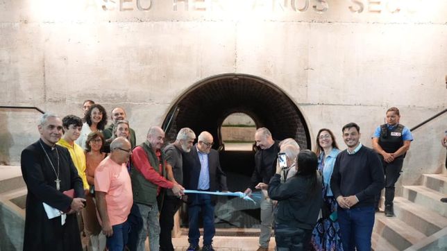 Eduardo Accastello puso en valor el túnel ferroviario Hermanos Seco de Villa María.