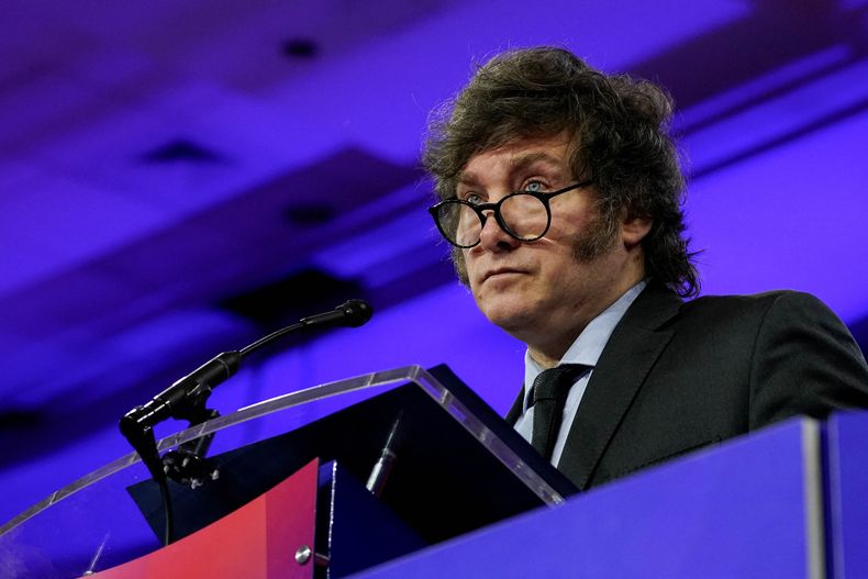Javier Milei recibió a su bloque de Diputados antes de la apertura de sesiones.&nbsp; Noticias Argentinas