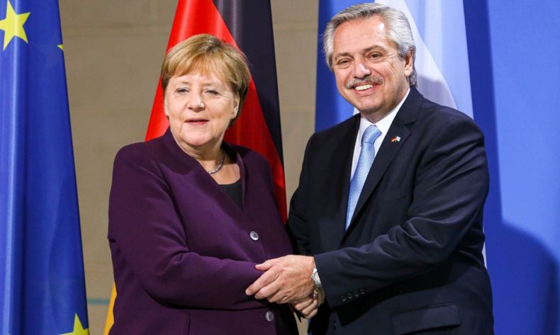 Alberto Fernandez Angela Merkel