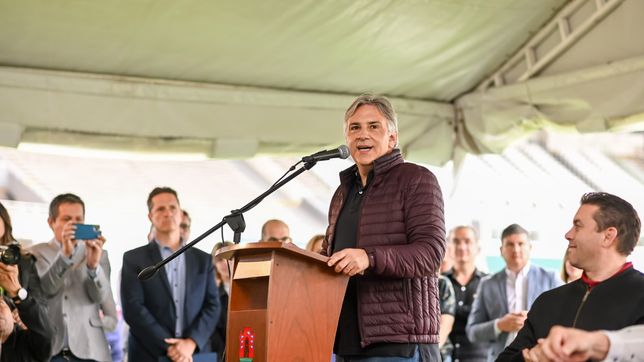 Martín Llaryora de campaña continuada, como en todo 2023.&nbsp;