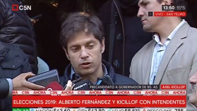 kicillof: ?estamos ajustando detalles de la campana para evitar distracciones?