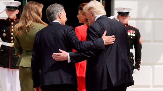 calida bienvenida: trump recibio a macri como un ?viejo amigo?