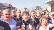 Recorrida de Javier Milei.
