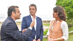 Natalia de la Sota y Sergio Massa en la campaña presidencial&nbsp;