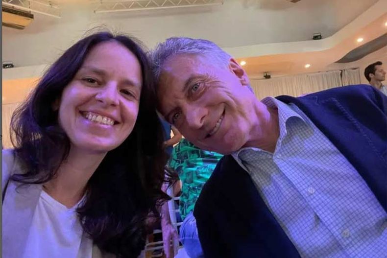 Soledad Martínez y Mauricio Macri.