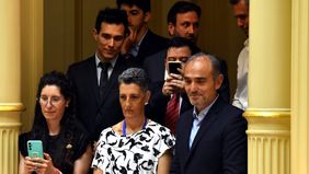 Lule Menem, en el recinto del Senado, donde negociará pliegos junto a Juan Bautista Mahiques.&nbsp;