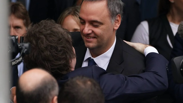 Javier Milei y Manuel Adorni