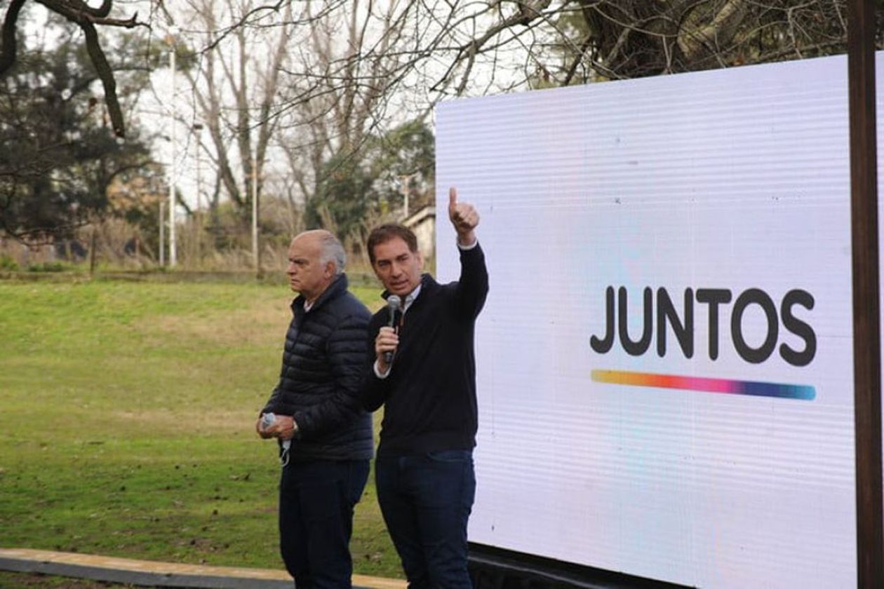 Néstor Grindetti y Diego Santilli.&nbsp;