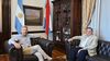 Rogelio Frigerio y Alfredo de Angeli en un encuentro en Casa Gris a fines de diciembre de 2024.