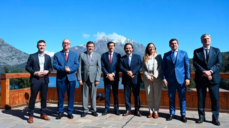 Los gobernadores reunidos la semana pasada en Bariloche. 