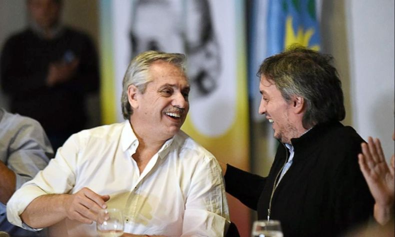 Alberto Fernández y Máximo Kirchner Alberto Fernandez Maximo KIrchner