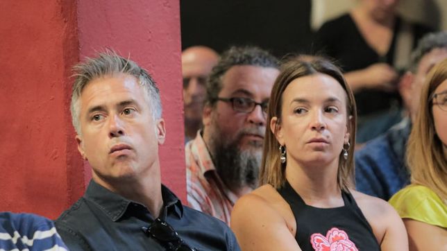 Busatto con De Ponti en una actvidad ocurrida en Rosario durante febrero de este año.