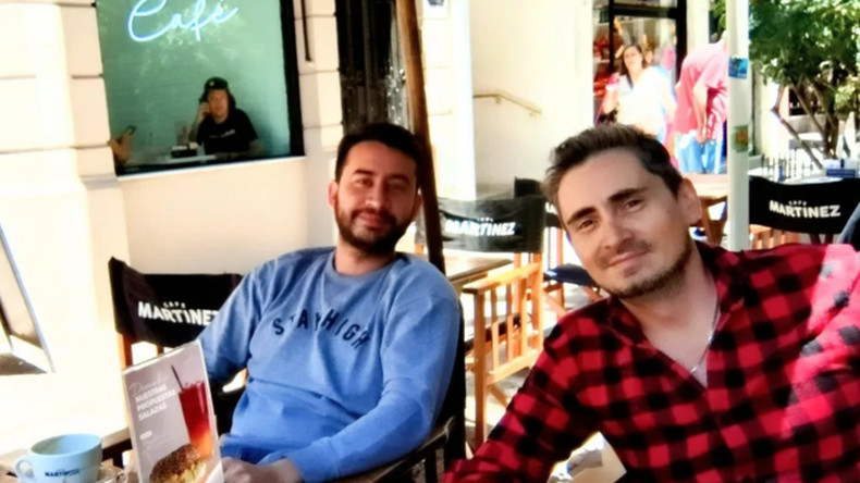 Virgili, el presidente de La Libertad Avanza en Salta junto al bonaerense Nahuel Sotelo en noviembre del año pasado. 
