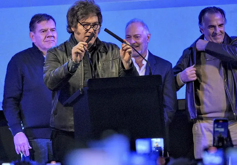 Javier Milei, en La Plata.