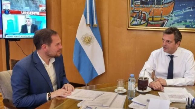 Martín Gill y Sergio Massa.&nbsp;