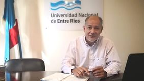 El rector de la Universidad Nacional de Entre Ríos, Andrés Sabella.