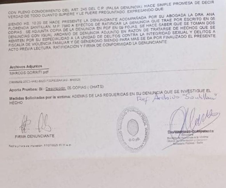 Denuncia contra Pablo Emanuel L&oacute;pez, concejal de Salta.
