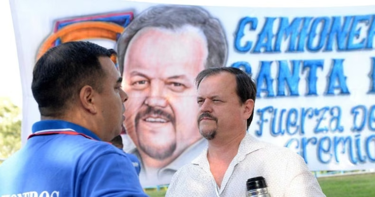 Sergio Aladio, líder del sindicato de camioneros en Santa Fe.
