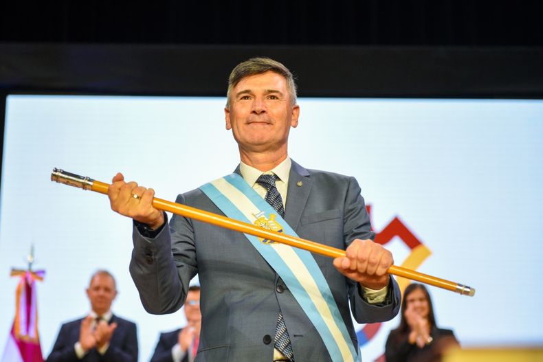 Daniel Passerini el día de la asunción.&nbsp;