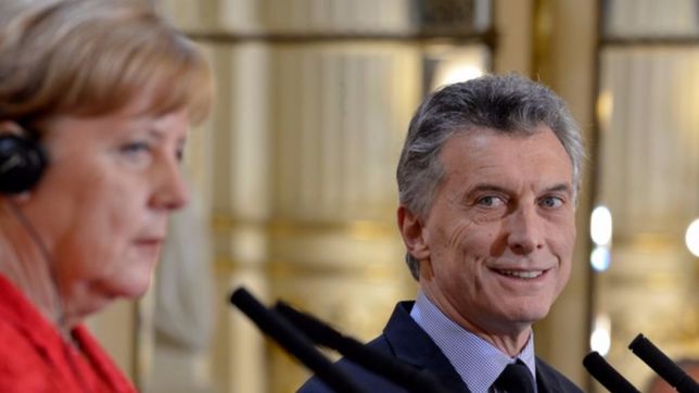 en su pelea con trump, merkel usa a macri como puente al mercosur