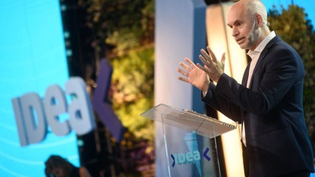 larreta con traje (y camisa) presidencial promete un gobierno del 70%