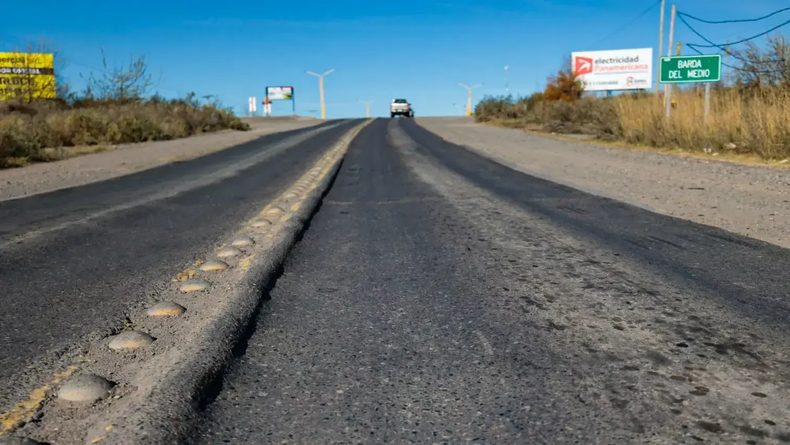 Una postal de la ruta nacional 151 difundida por el gobierno de Río Negro.