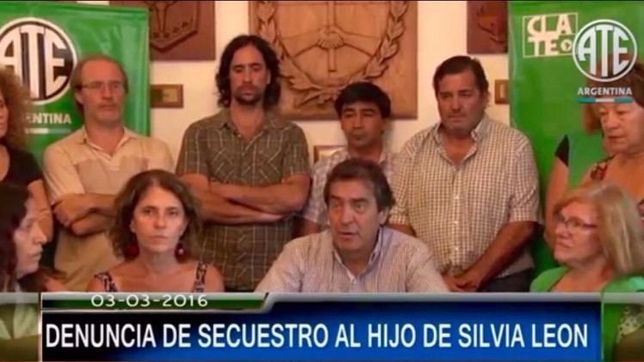 secuestraron al hijo de una dirigente de ate y piden al gobierno que esclarezca el hecho