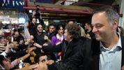 Acto de Javier MIlei con Maniel Adorni en Lugano.&nbsp;