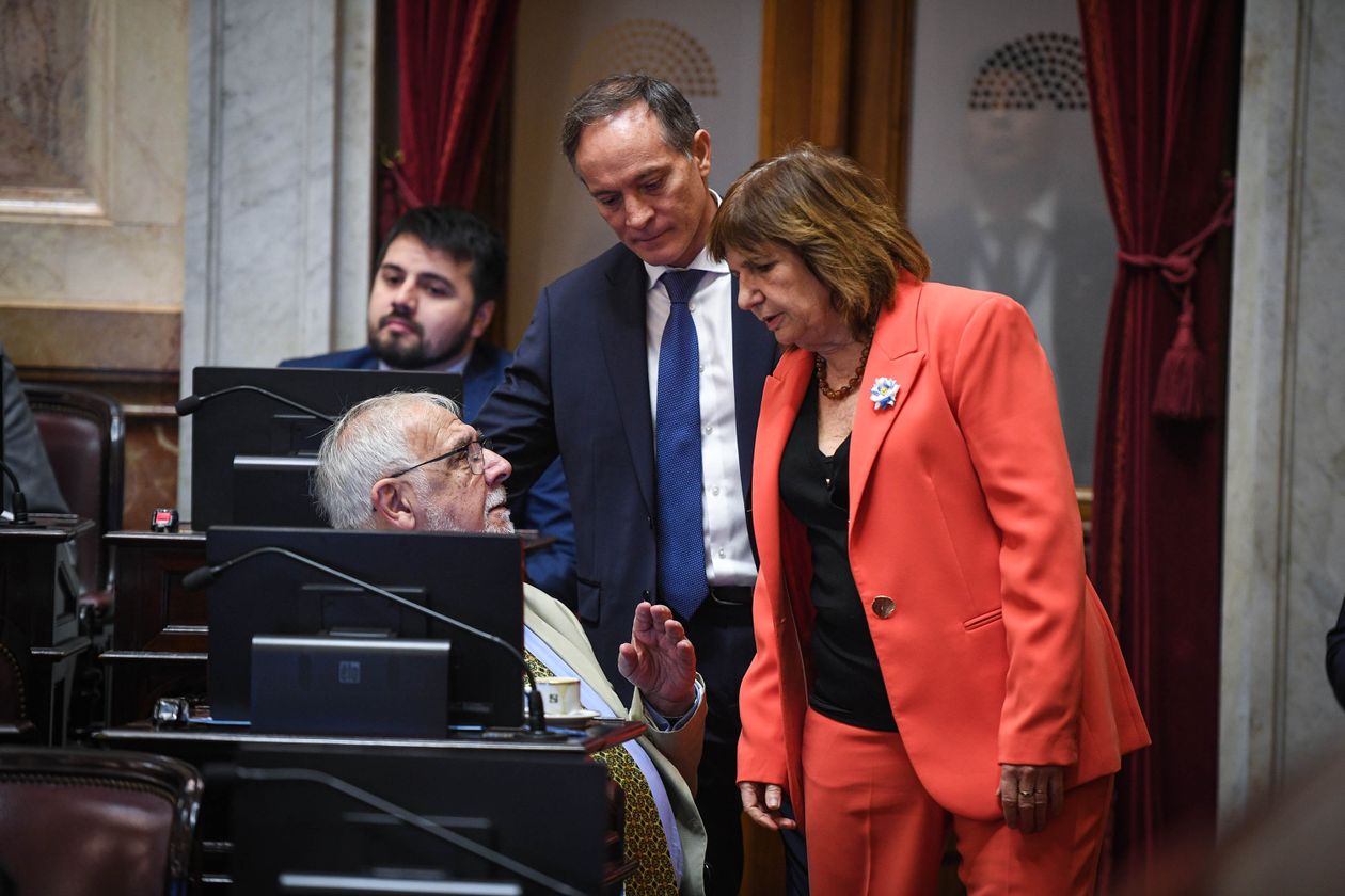 Patricia Bullirch junto al fallecido Juan Carlos Pagotto, en el Senado.&nbsp;