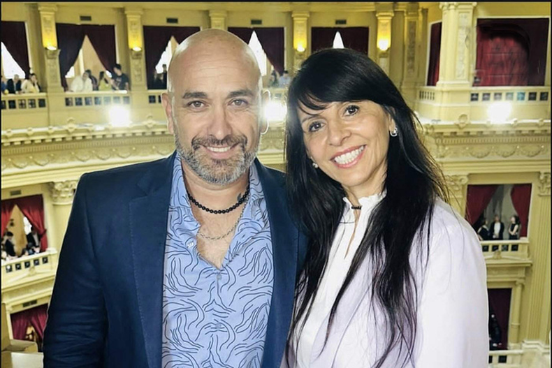 Claudio Ciccarelli y Lorena Villaverde.
