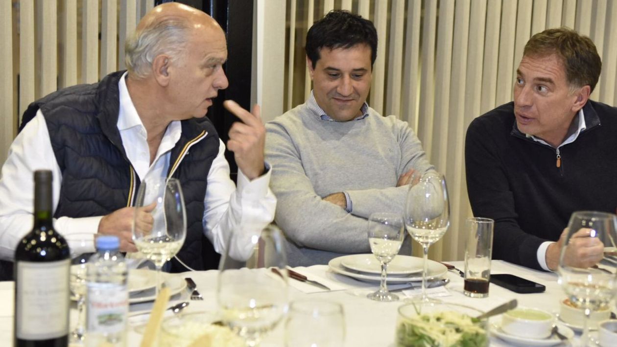 Néstor Grindetti, Maximiliano Abad y Diego Santilli.&nbsp;