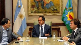 Reunión entre Scioli y Bruera por diversos proyectos para la Región
