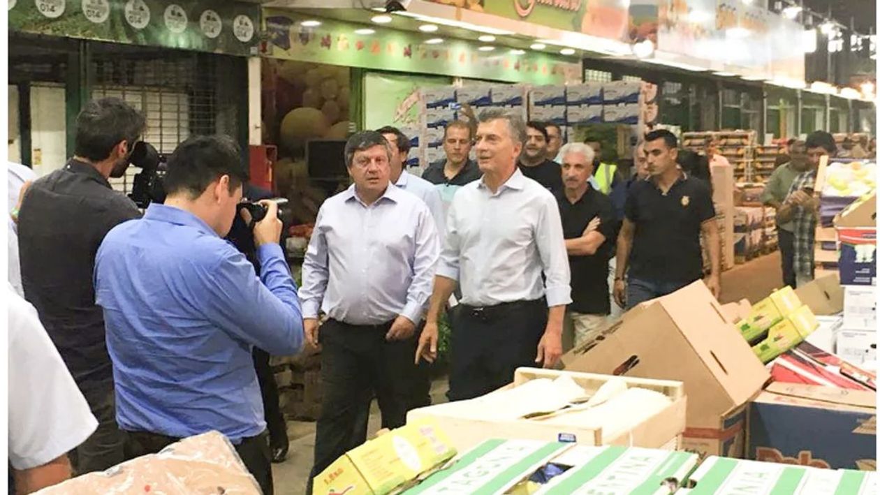 Miguelez junto a Macri