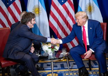 Javier Milei y Donald Trump, en Estados Unidos.&nbsp;
