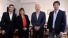 Ignacio Torres, Rogelio Frigerio, Sebastián García de Luca y Patricia Bullrich durante el encuentro de este miércoles en el ministerio de Seguridad. Ignacio Torres, Rogelio Frigerio, Sebastián García de Luca y Patricia Bullrich durante el encuentro de este miércoles en el ministerio de Seguridad.