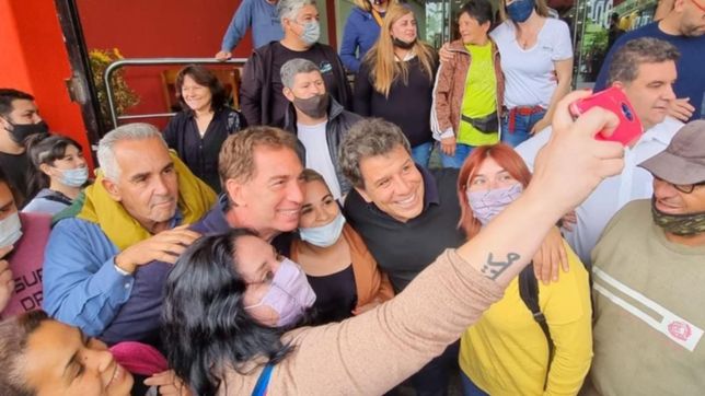 santilli y manes, juntos en el conurbano y montados a la grieta