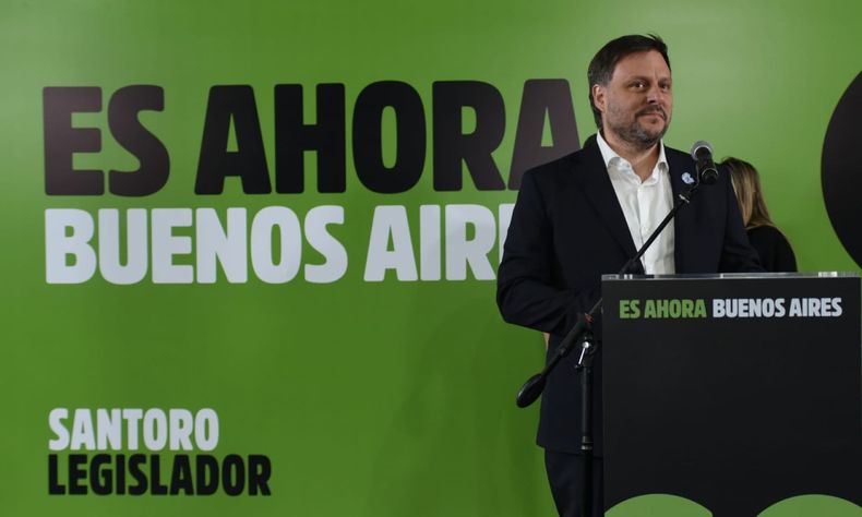 Leandro Santoro, segundo en las elecciones porteñas.