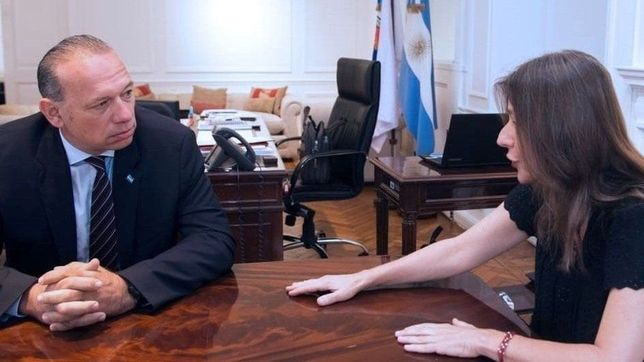berni le reclamo a frederic el retiro de fuerzas federales de la provincia