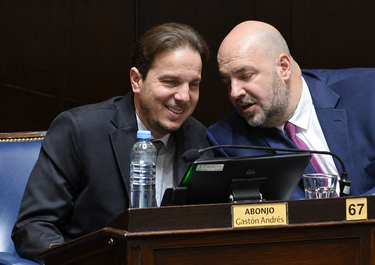 Gastón Abonjo y Alejandro Carrancio, antes de la fractura en La Libertad Avanza