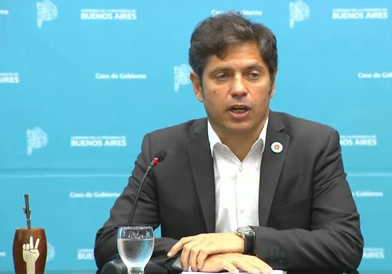 Axel Kicillof, en conferencia de prensa  