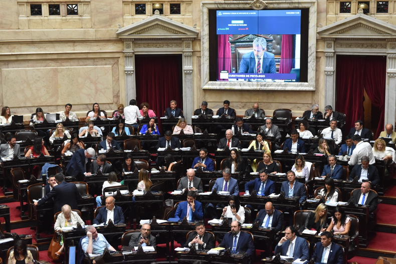 La Cámara de Diputados debate la ley ómnibus