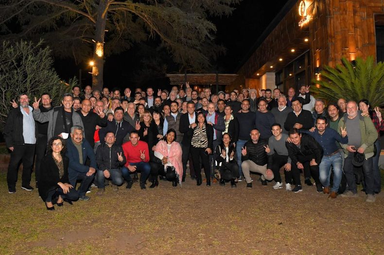 La dirigencia cordobesa con Massa, durante una de sus visitas a la provincia.&nbsp;