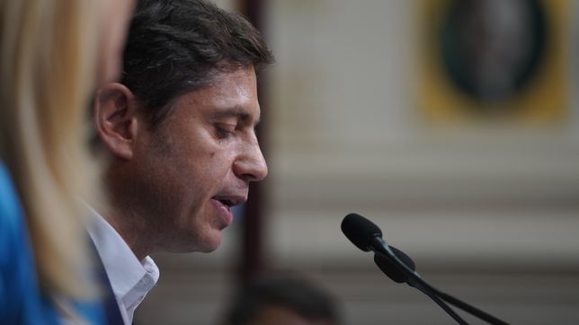 Axel Kicillof en la Legislatura bonaerense.