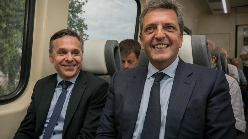Sergio Massa junto a su principal referente en Santa Fe, Diego Giuliano