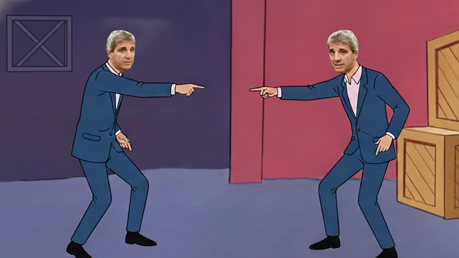 Toto Caputo x 2 (imagen generada con inteligencia artificial).